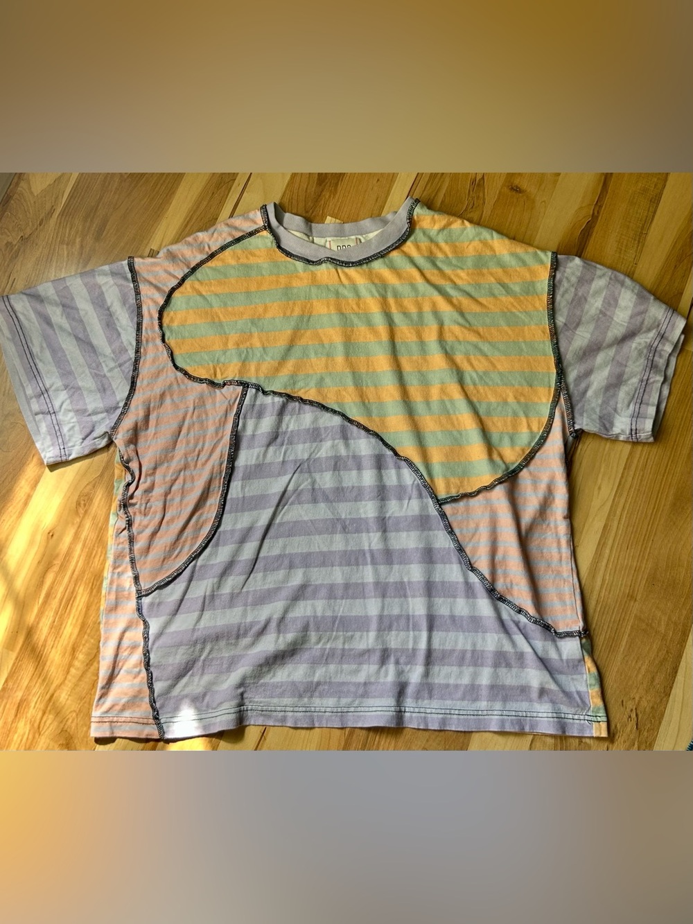 URBAN OUTFITTERS BDG BLAZED PIECED ASSORTED STRIPED TEE